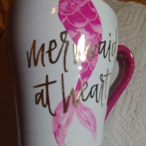 Lezleelliott  Pink Mermaid At Heart Mug